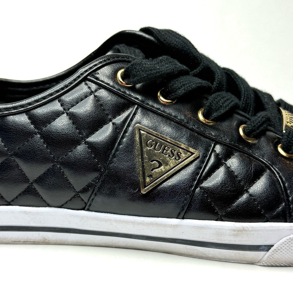 Guess Black Quilted Sneakers Size 7